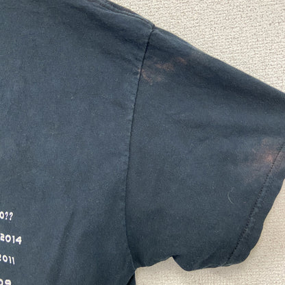 半袖プリントTシャツ　両面プリント　フットボール　黒　ブラック　