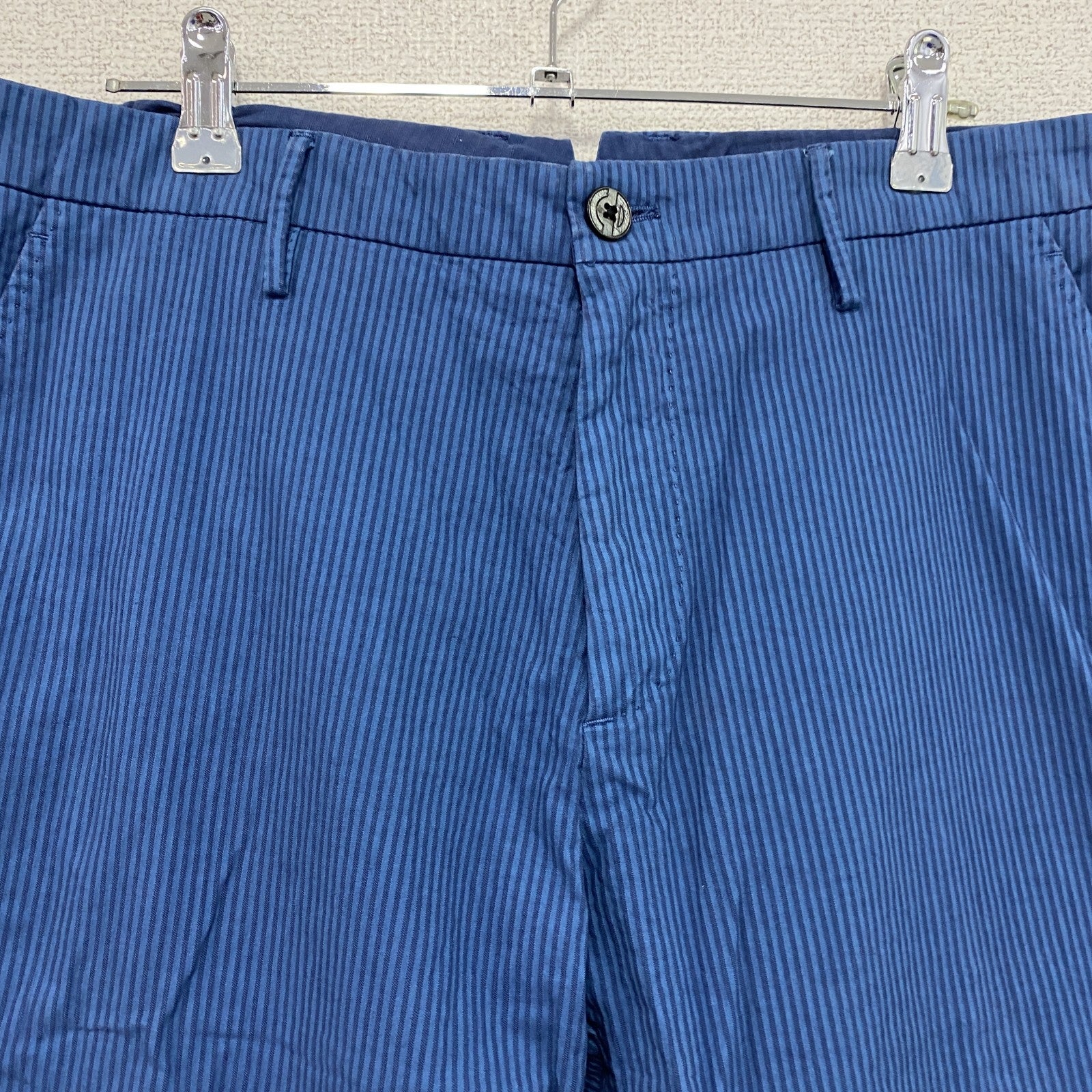 Cellar Door　セラードアー　S.TROPEZ　パンツ　ストライプ　青　ブルー　48サイズ