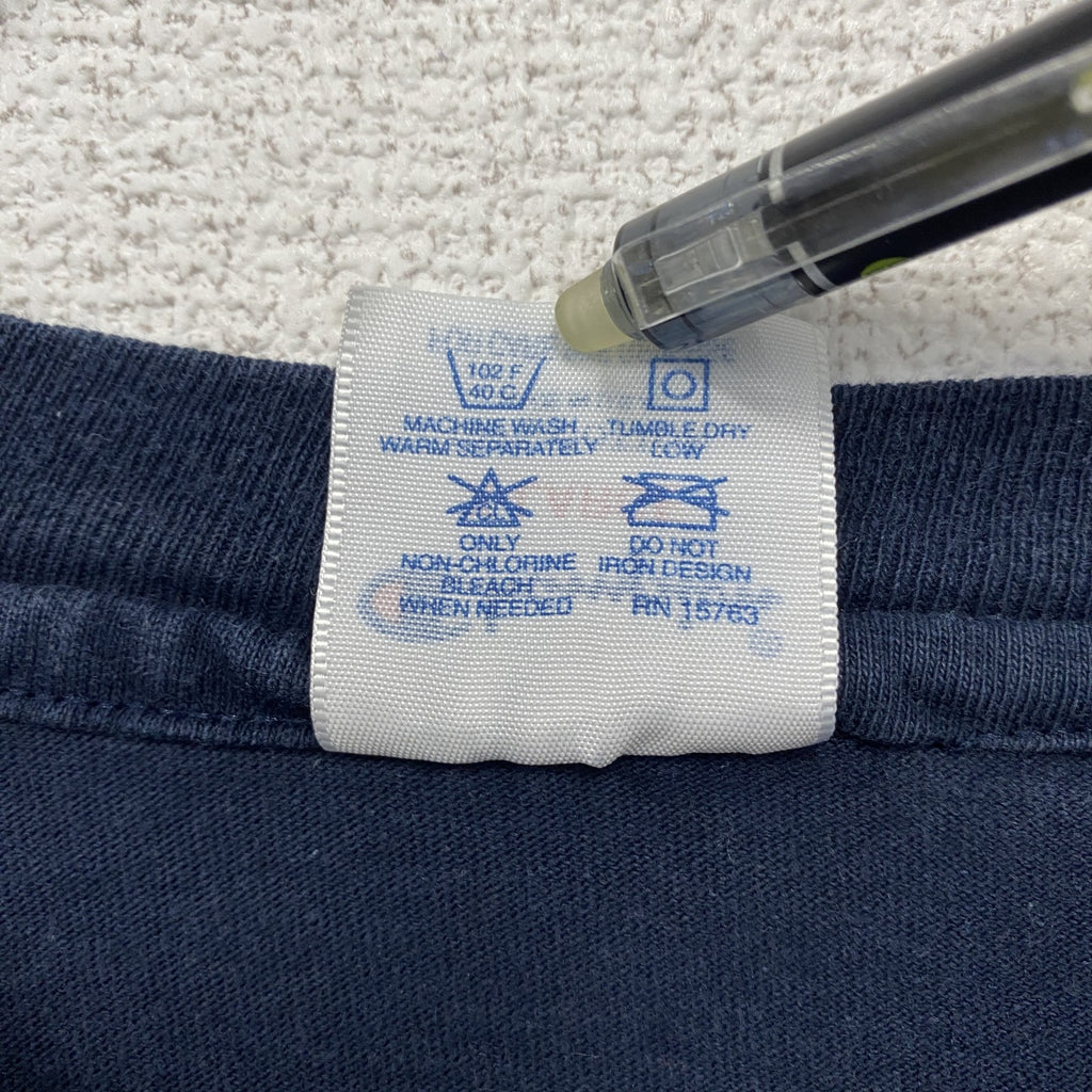古着 used　90s　champion チャンピオン　半袖カレッジプリントTシャツ　ノートルダム大学　ネイビー　XLサイズ