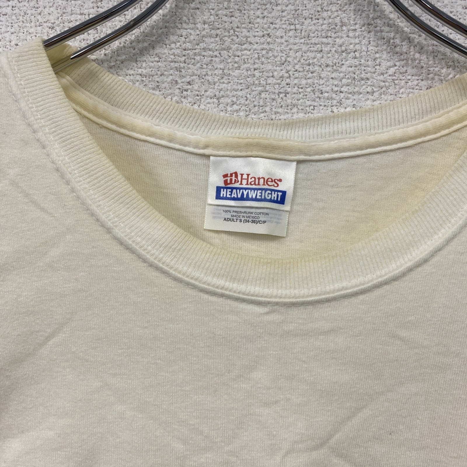 Hanes　ヘインズ　半袖プリントTシャツ　白　ホワイト　Sサイズ