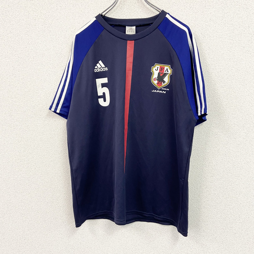 adidas　アディダス　半袖Tシャツ　ユニフォーム　紺　ネイビー　XOサイズ