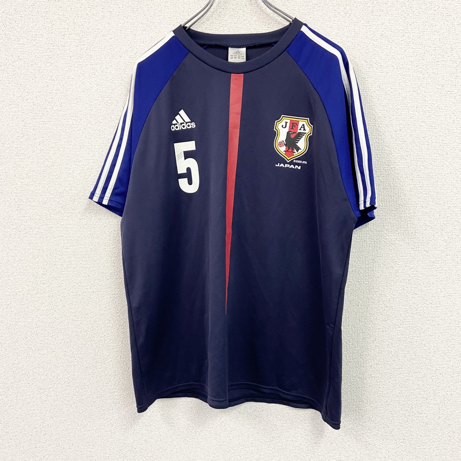 adidas　アディダス　半袖Tシャツ　ユニフォーム　紺　ネイビー　XOサイズ