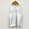 00s　NIKE　ナイキ　アノラックジャージパーカー　ヴィンテージ　ワンポイントロゴ刺繍　白　ホワイト　XLサイズ
