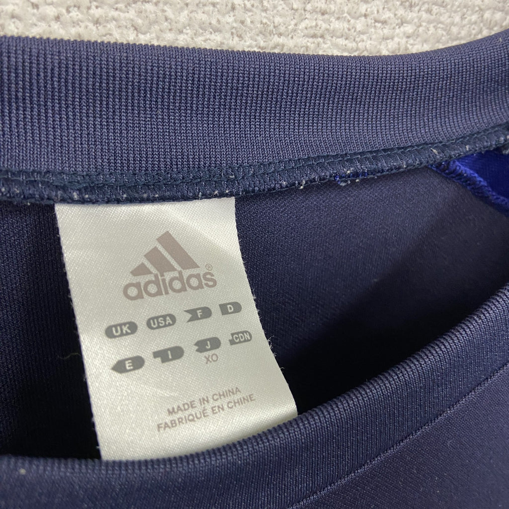 adidas　アディダス　半袖Tシャツ　ユニフォーム　紺　ネイビー　XOサイズ