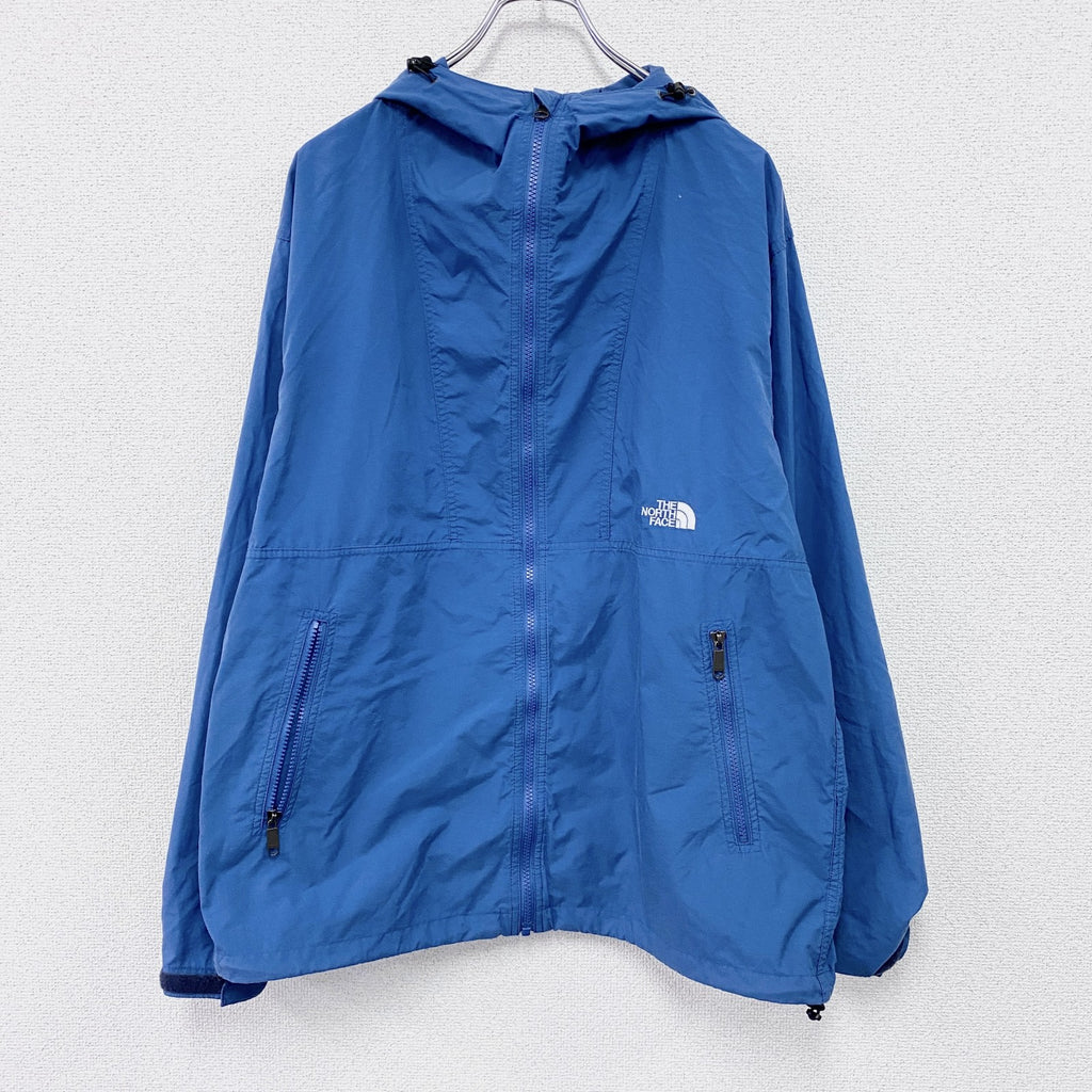 THE NORTH FACE　ザ・ノースフェイス　COMPACT JACKET　コンパクトジャケット　フルジップナイロンパーカー　青　ブルー　XLサイズ