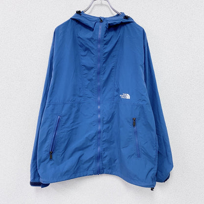 THE NORTH FACE　ザ・ノースフェイス　COMPACT JACKET　コンパクトジャケット　フルジップナイロンパーカー　青　ブルー　XLサイズ