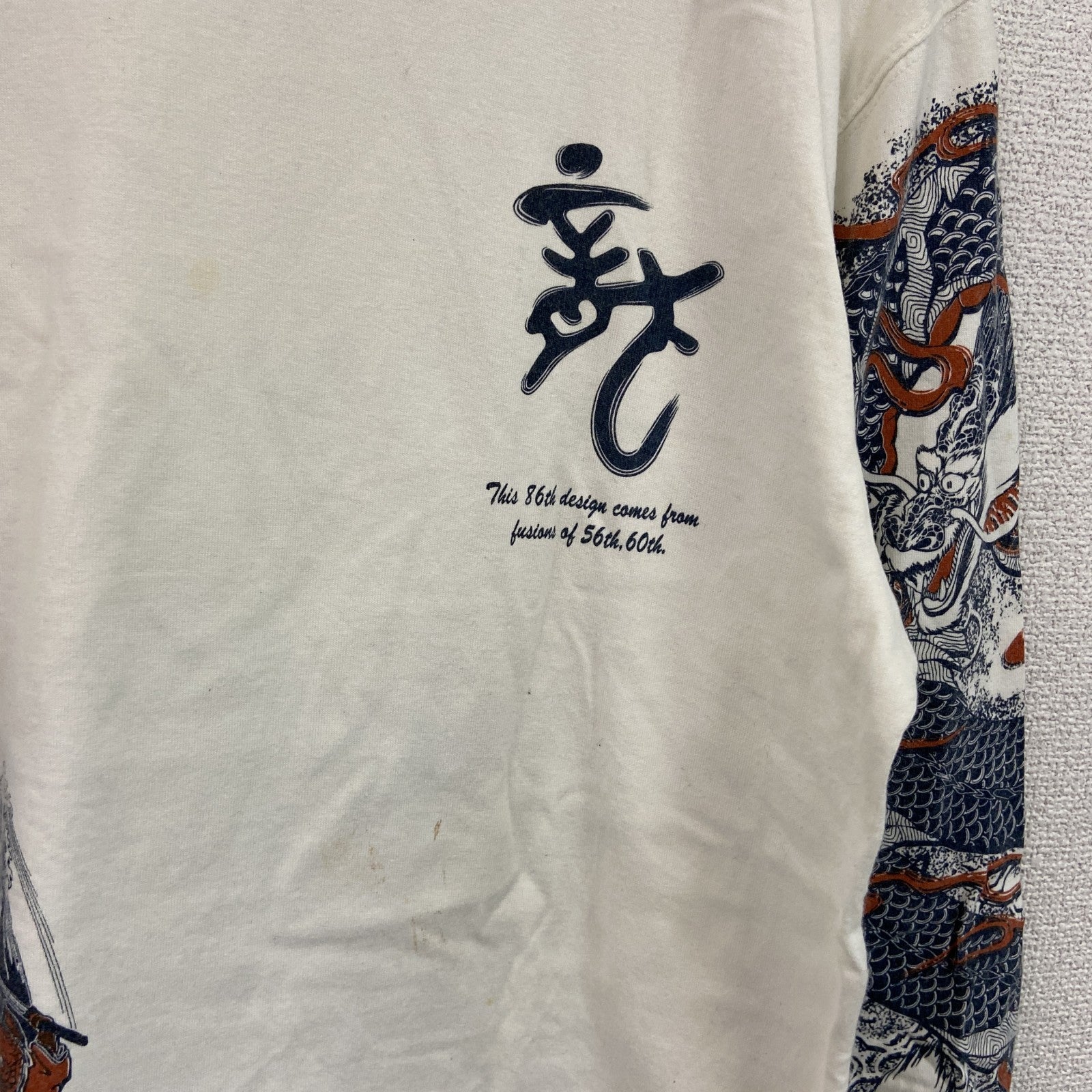 爆裂爛漫娘　長袖プリントTシャツ/ロンT　白　ホワイト　XLサイズ