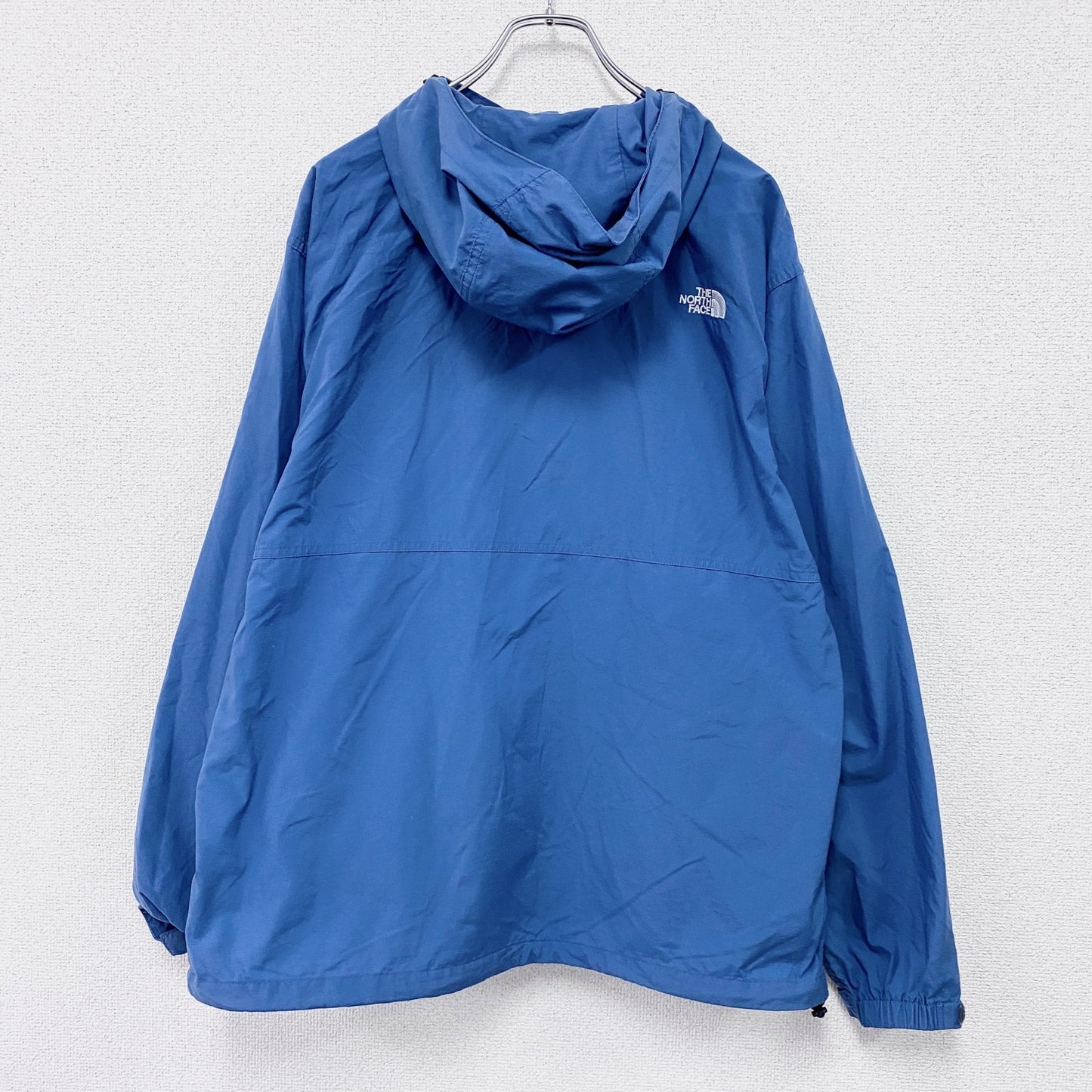 THE NORTH FACE　ザ・ノースフェイス　COMPACT JACKET　コンパクトジャケット　フルジップナイロンパーカー　青　ブルー　XLサイズ