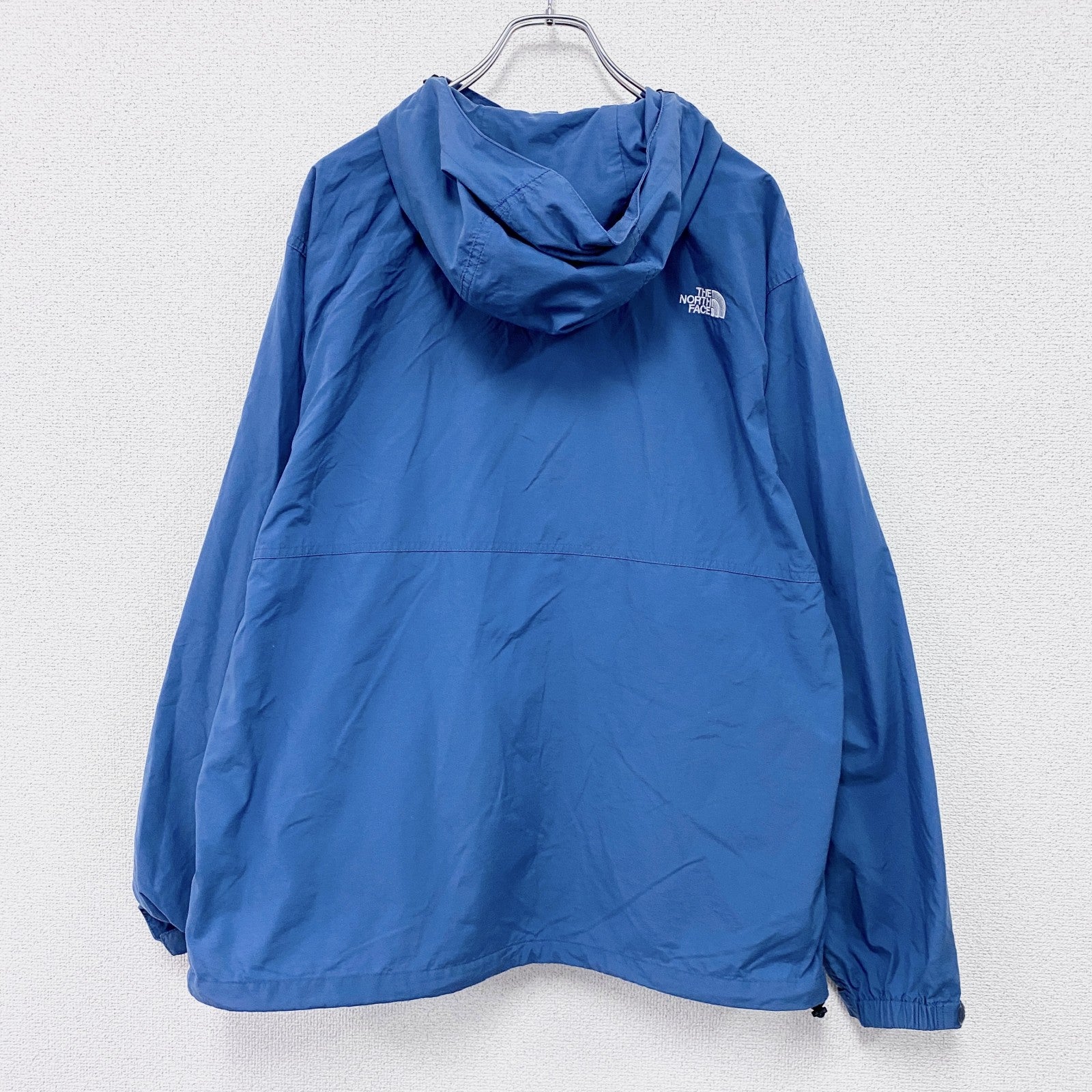 THE NORTH FACE　ザ・ノースフェイス　COMPACT JACKET　コンパクトジャケット　フルジップナイロンパーカー　青　ブルー　XLサイズ