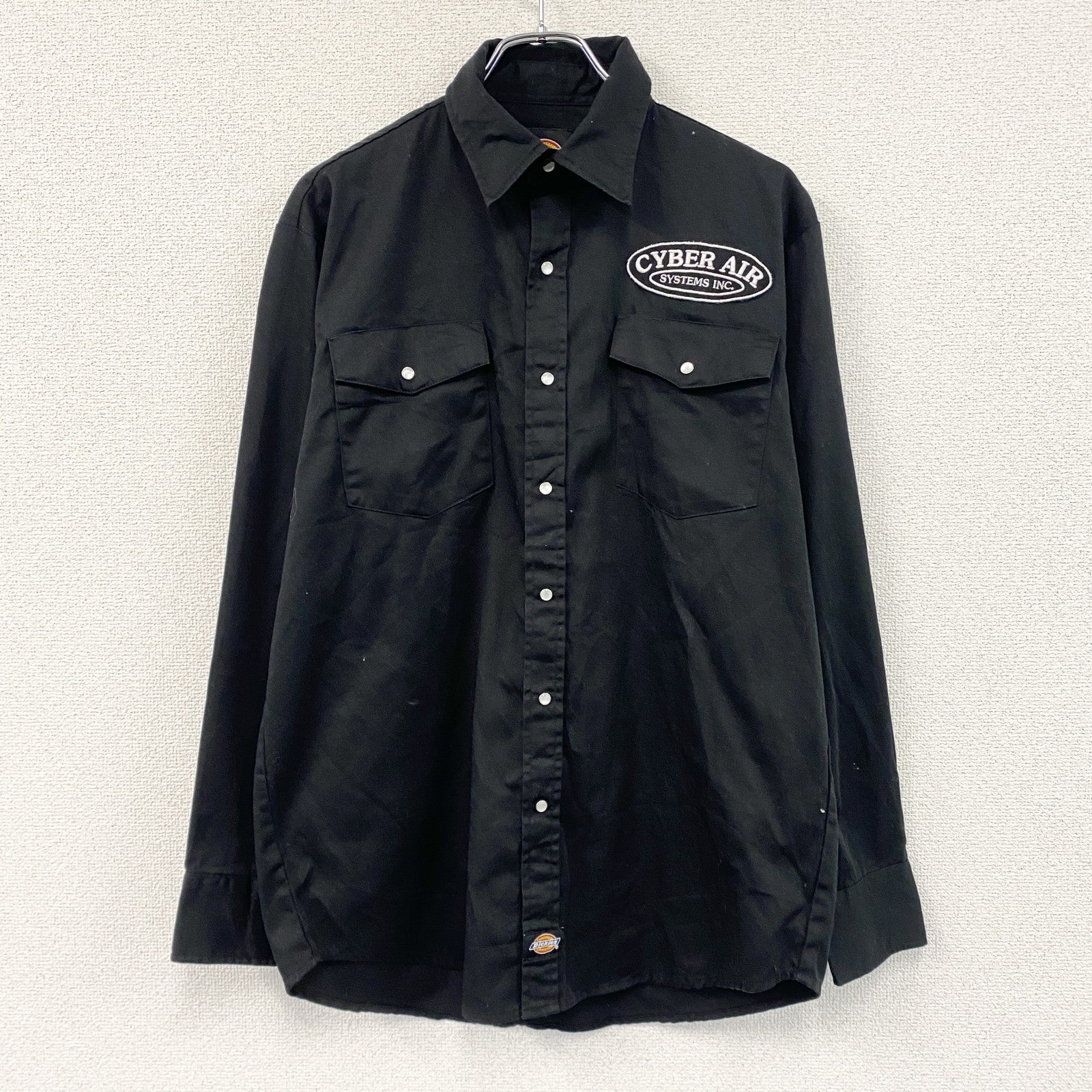Dickies　ディッキーズ　長袖ワークシャツ　黒　ブラック　Mサイズ