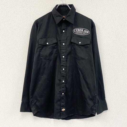 Dickies　ディッキーズ　長袖ワークシャツ　黒　ブラック　Mサイズ