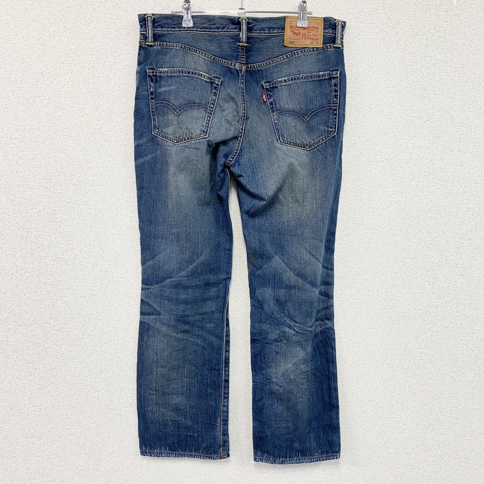 Levi's　リーバイス　502　デニムパンツ/ジーンズ　ジップフライ　縦落ち　鬼ヒゲ　インディゴ　W34サイズ
