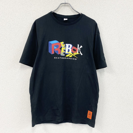 Reebok　リーボック　The Black Eye Patch　ブラックアイパッチ　半袖プリントTシャツ　黒　ブラック　Mサイズ