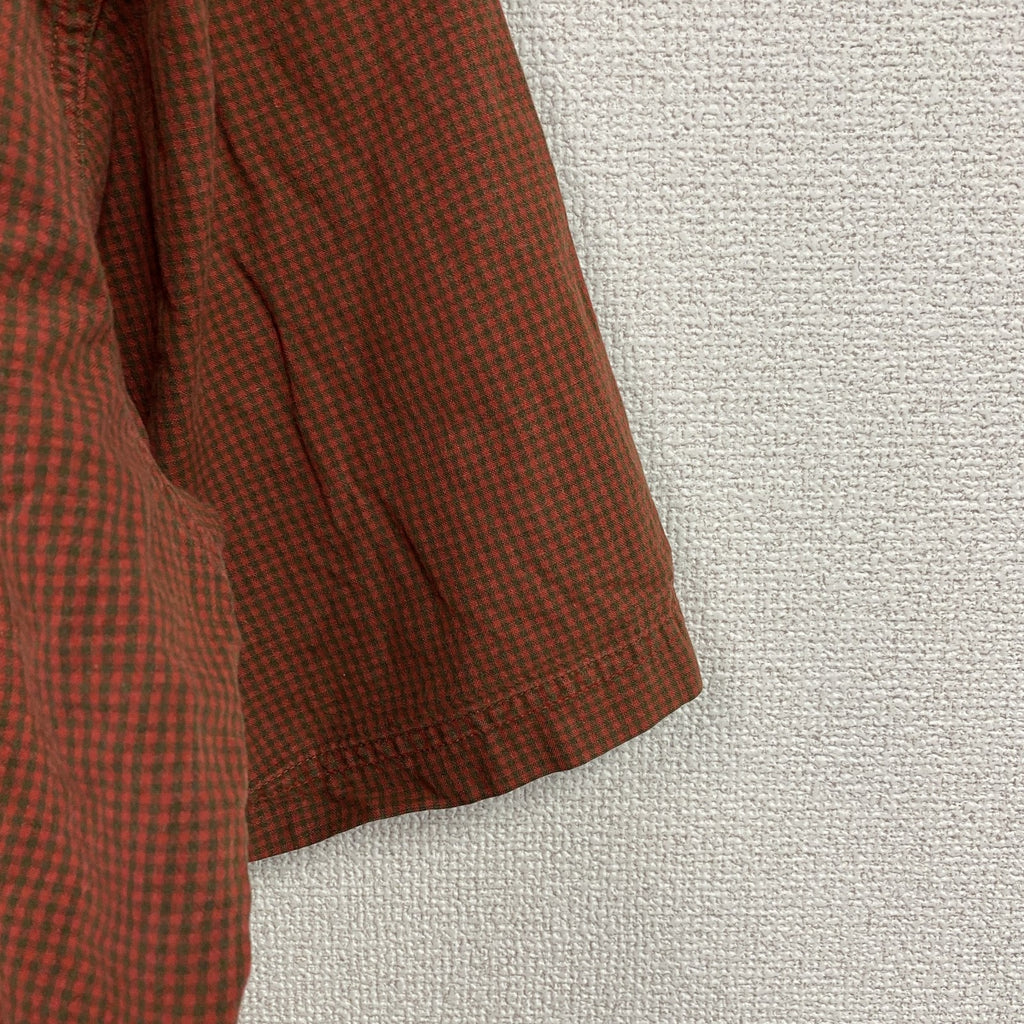 90s～　Timberland　ティンバーランド　半袖ボタンダウンシャツ　ヴィンテージ　チェック　レッド　Lサイズ