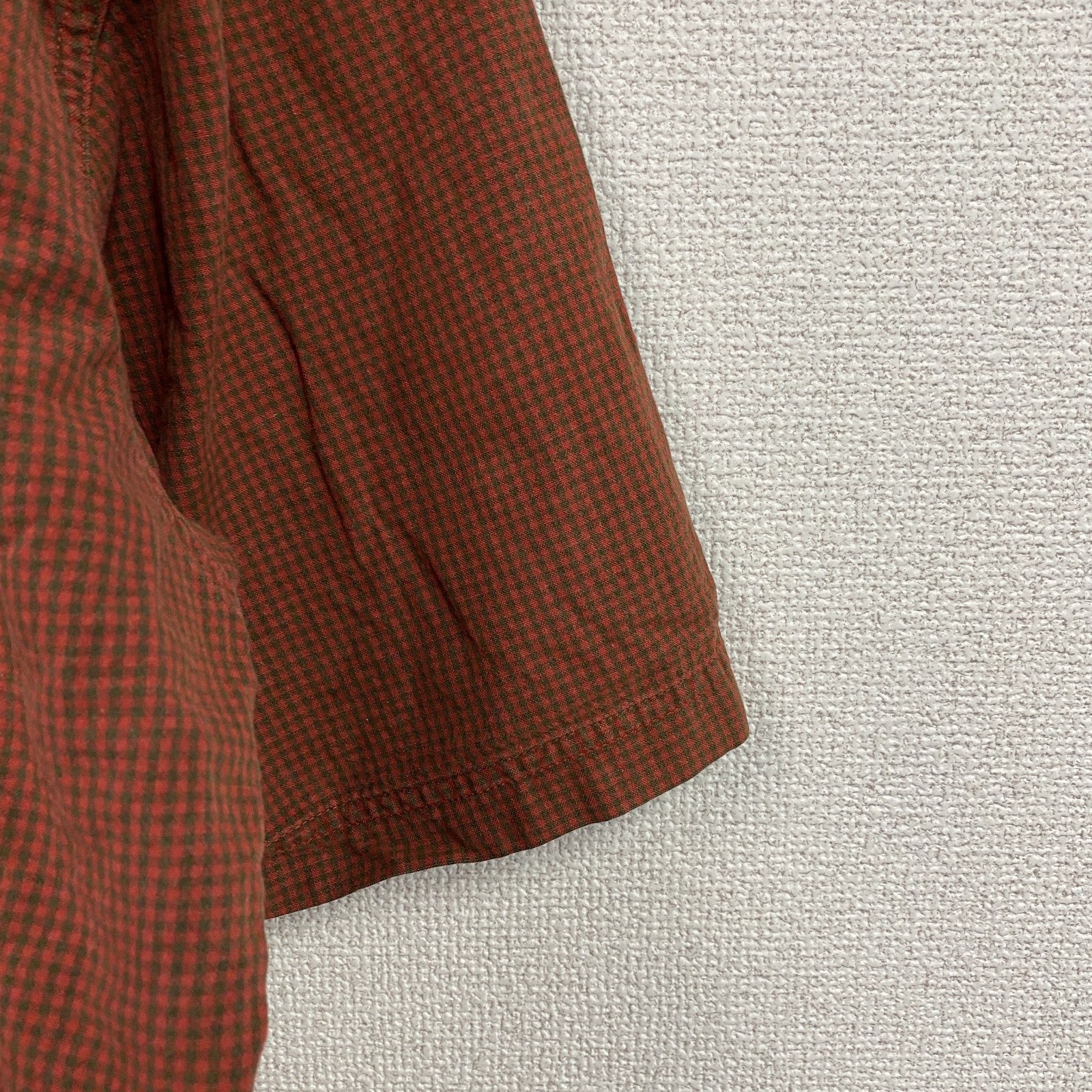 90s～　Timberland　ティンバーランド　半袖ボタンダウンシャツ　ヴィンテージ　チェック　レッド　Lサイズ