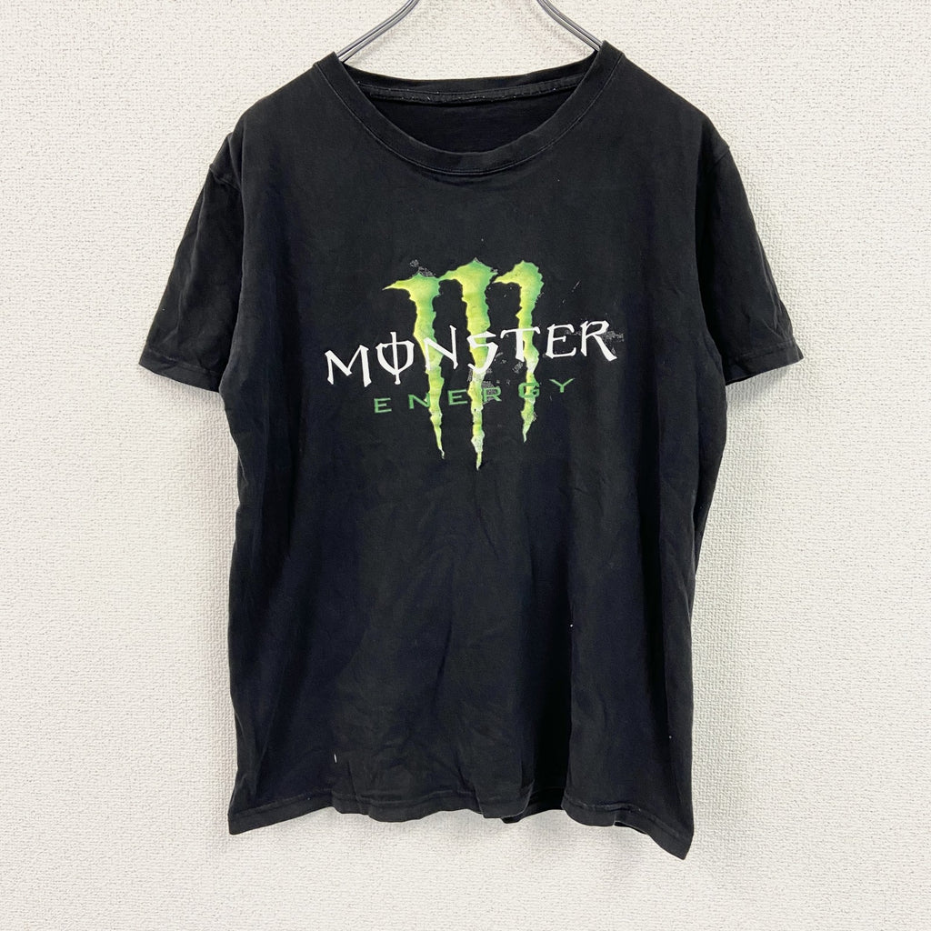 MONSTER　モンスター　半袖プリントTシャツ　エナジードリンク　黒　ブラック
