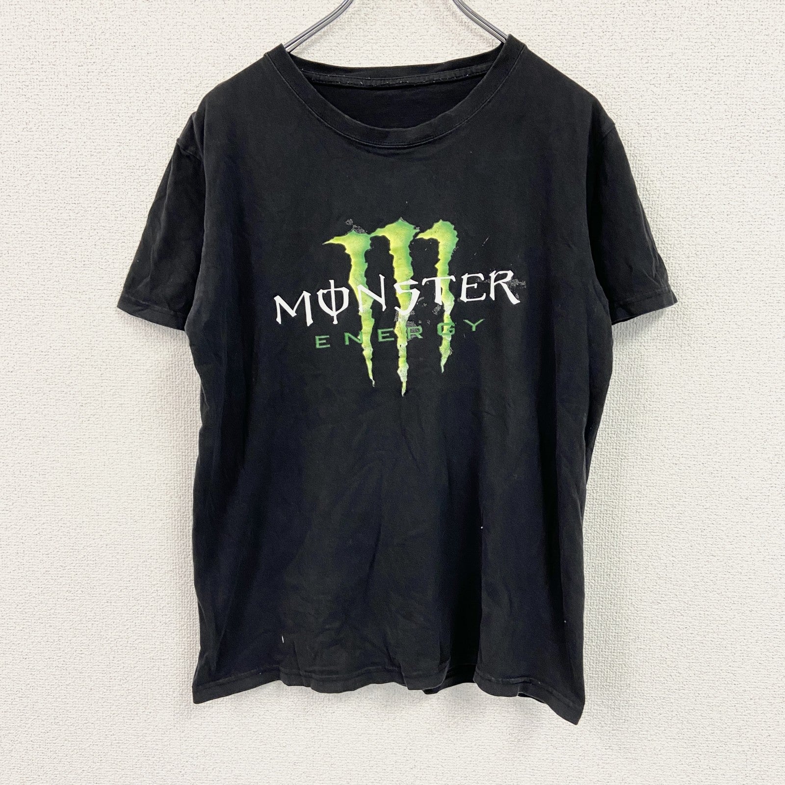 MONSTER　モンスター　半袖プリントTシャツ　エナジードリンク　黒　ブラック