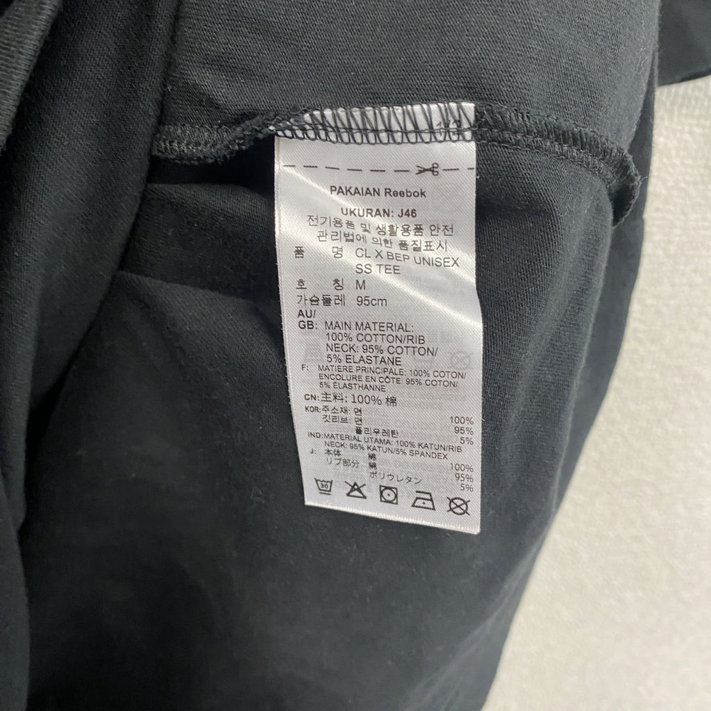 Reebok　リーボック　The Black Eye Patch　ブラックアイパッチ　半袖プリントTシャツ　黒　ブラック　Mサイズ