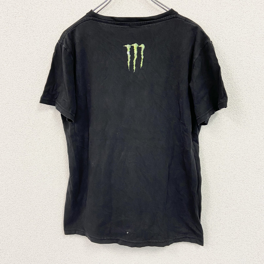 MONSTER　モンスター　半袖プリントTシャツ　エナジードリンク　黒　ブラック