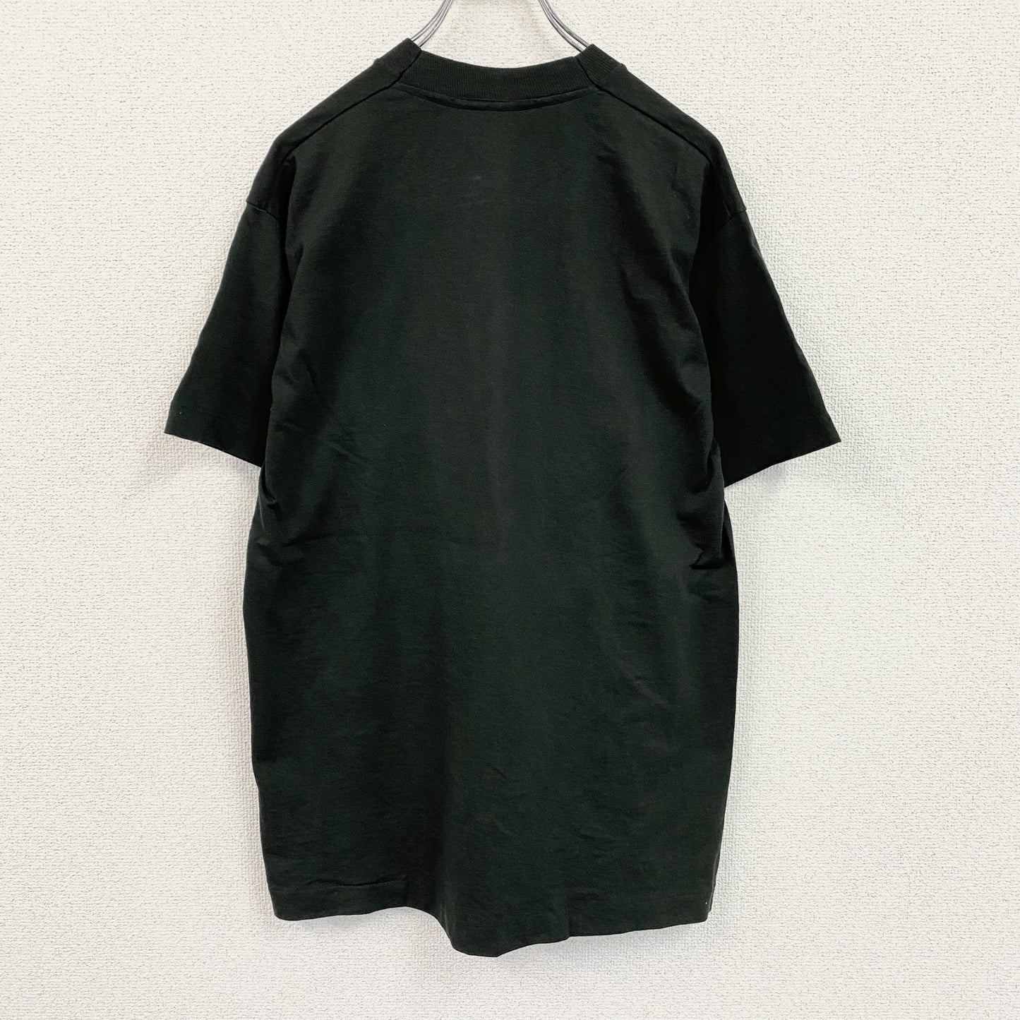 90s　SCREEN STARS　半袖プリントTシャツ　ヴィンテージ　シングルステッチ　黒　ブラック　Lサイズ