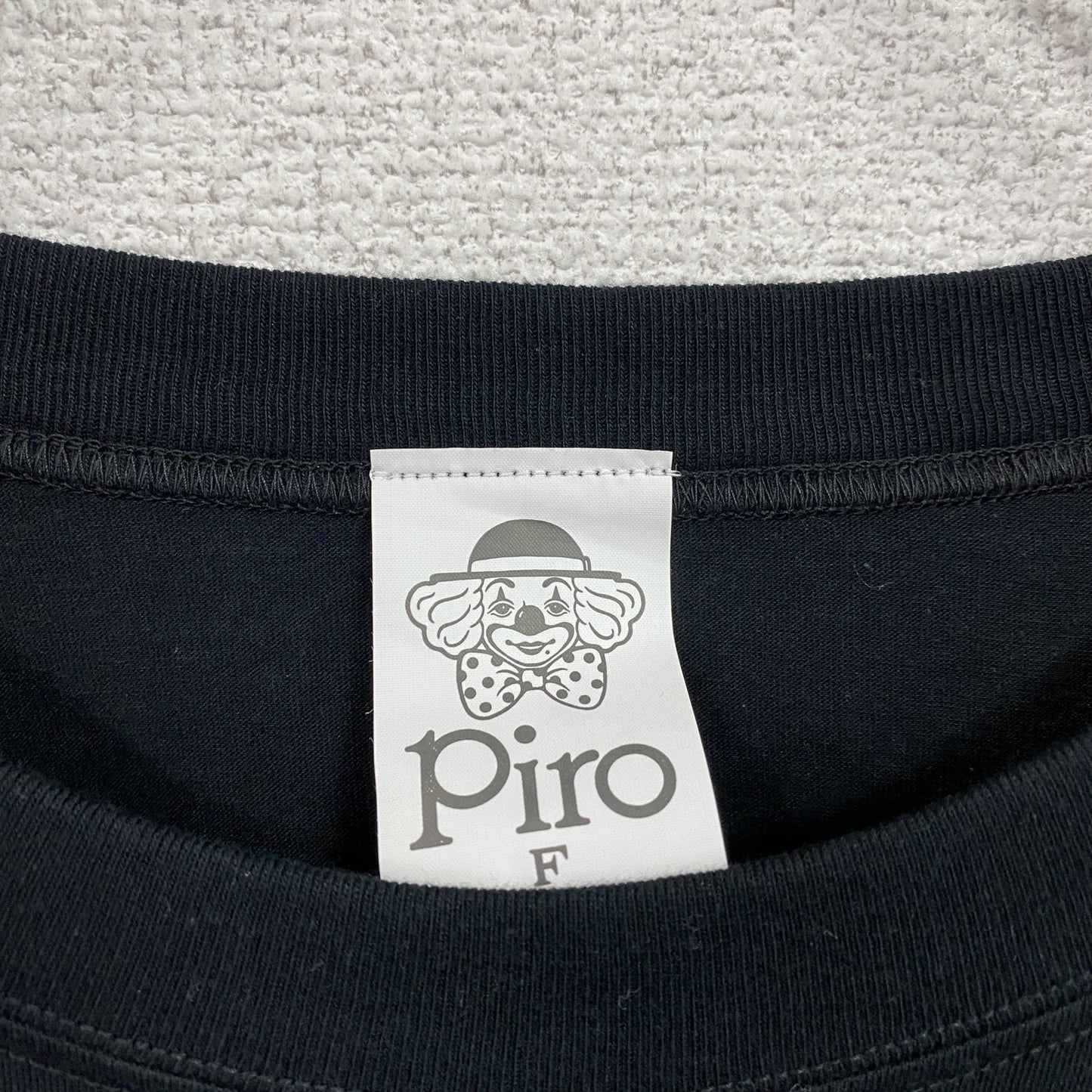 90s　piro　Jリーグ　NICOSシリーズ　半袖プリントTシャツ　シングルステッチ　黒　ブラック　Fサイズ