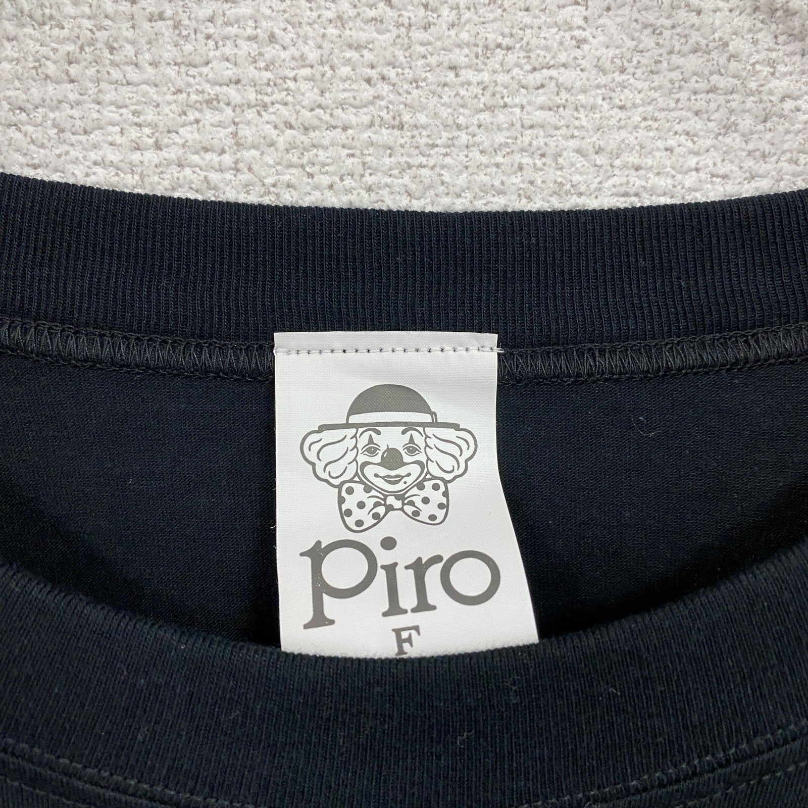 90s　piro　Jリーグ　NICOSシリーズ　半袖プリントTシャツ　シングルステッチ　黒　ブラック　Fサイズ
