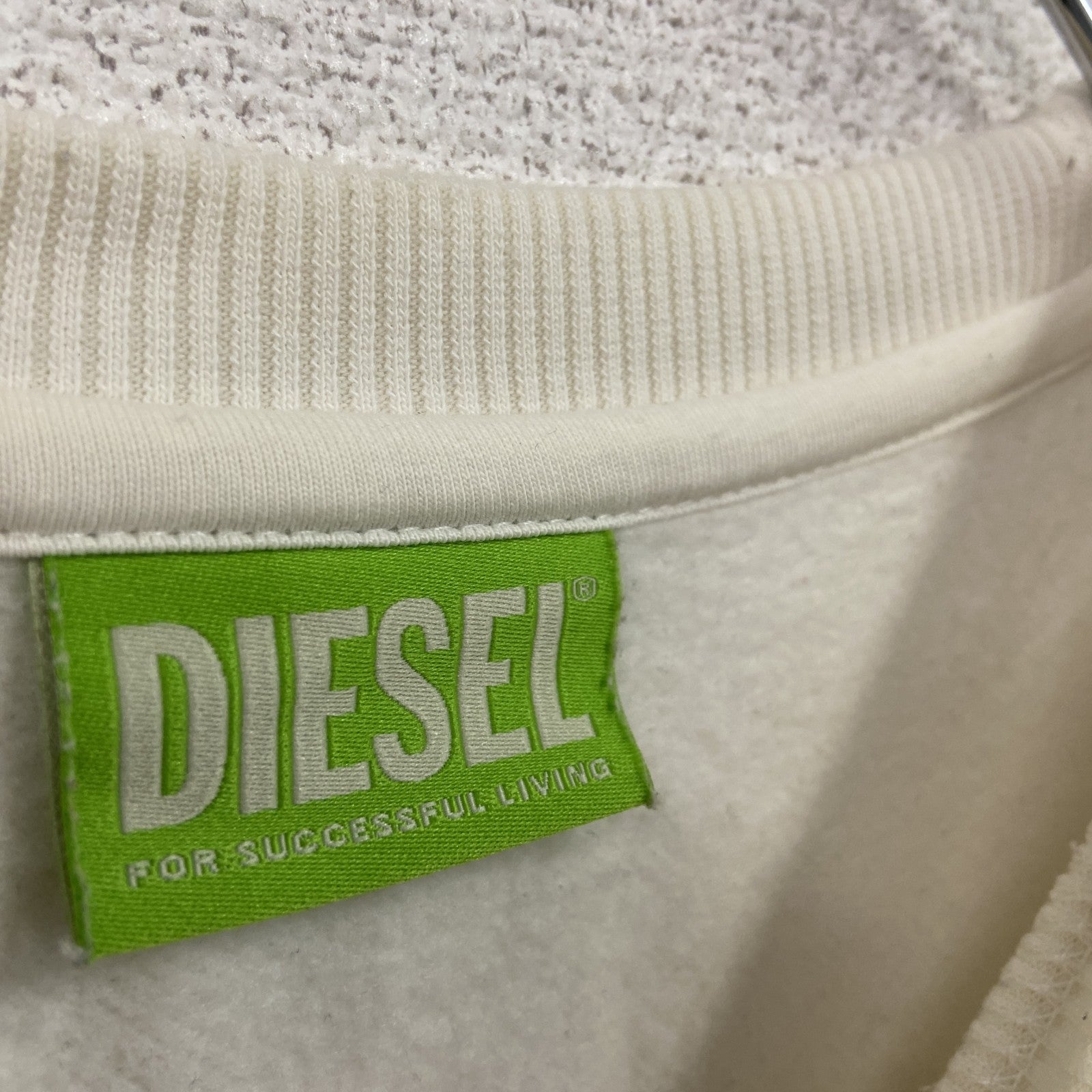 DIESEL　ディーゼル　スウェット/トレーナー　白　ホワイト　XSサイズ