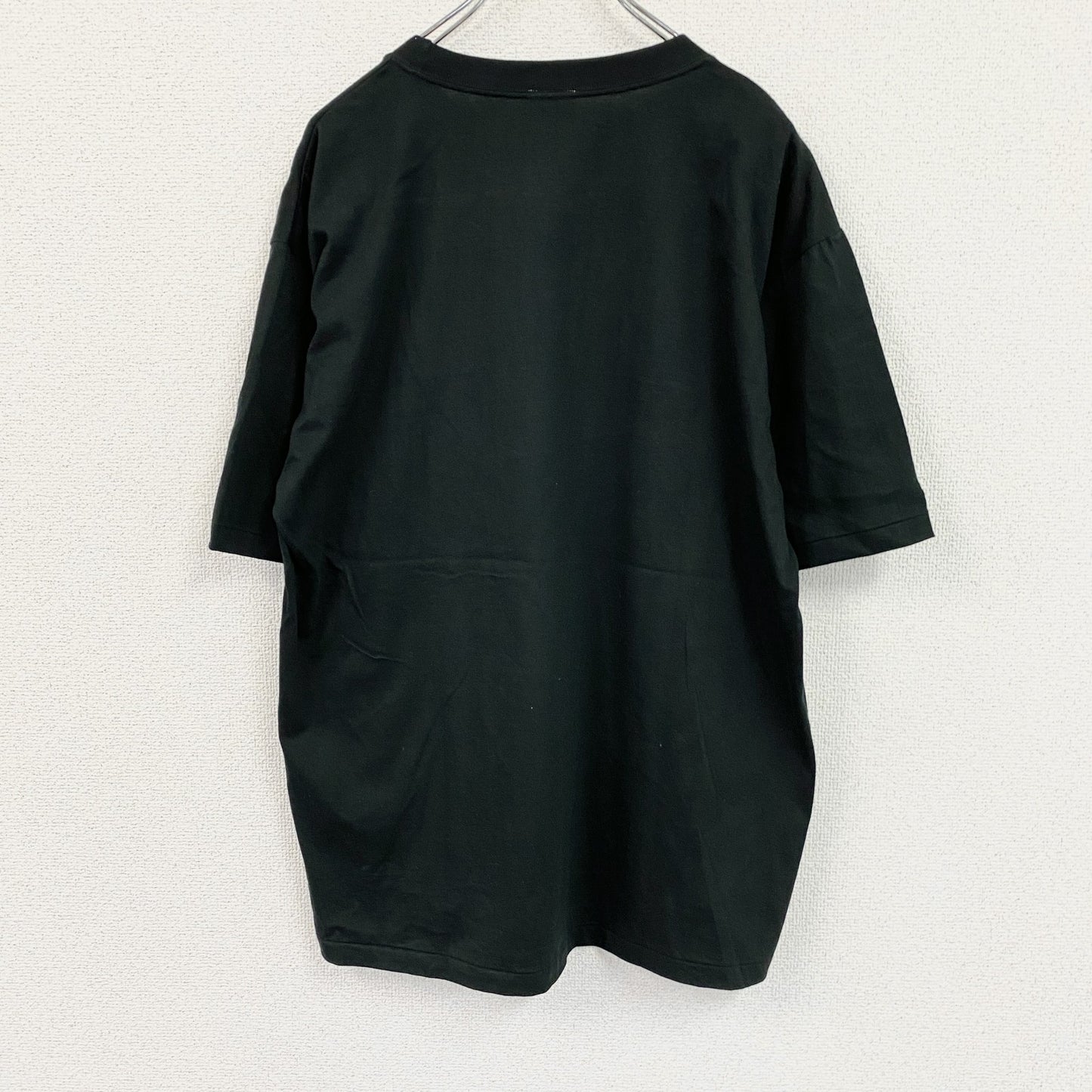 90s　piro　Jリーグ　NICOSシリーズ　半袖プリントTシャツ　シングルステッチ　黒　ブラック　Fサイズ