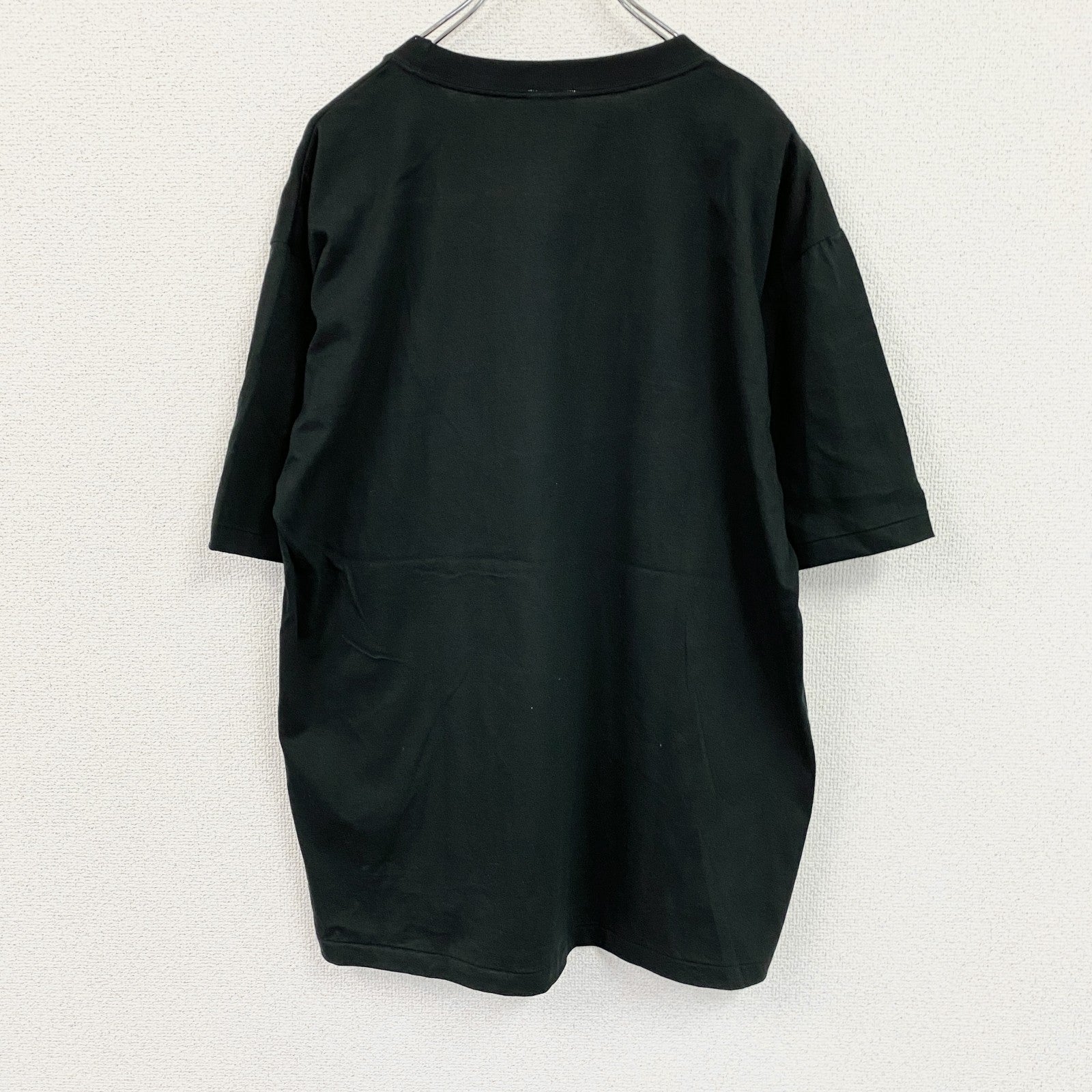 90s　piro　Jリーグ　NICOSシリーズ　半袖プリントTシャツ　シングルステッチ　黒　ブラック　Fサイズ