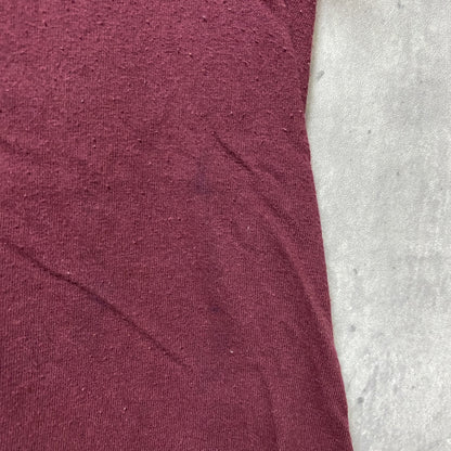 古着 used　Harry Potter　ハリーポッター　半袖プリントTシャツ　ワインレッド　えんじ色　クルーネック　XLサイズ