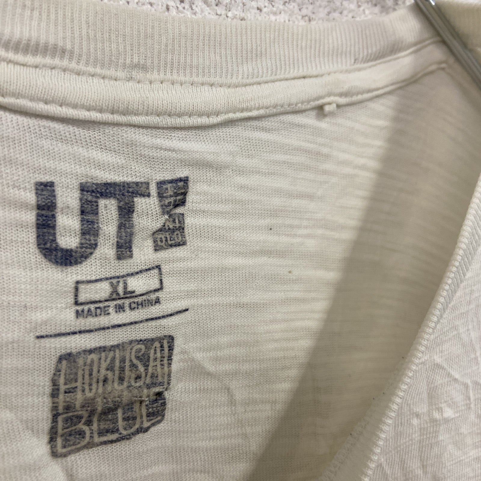 UNIQLO　ユニクロ　UT　半袖プリントTシャツ/北斎ブルーUT　グラフィックTシャツ　白　ホワイト　XLサイズ