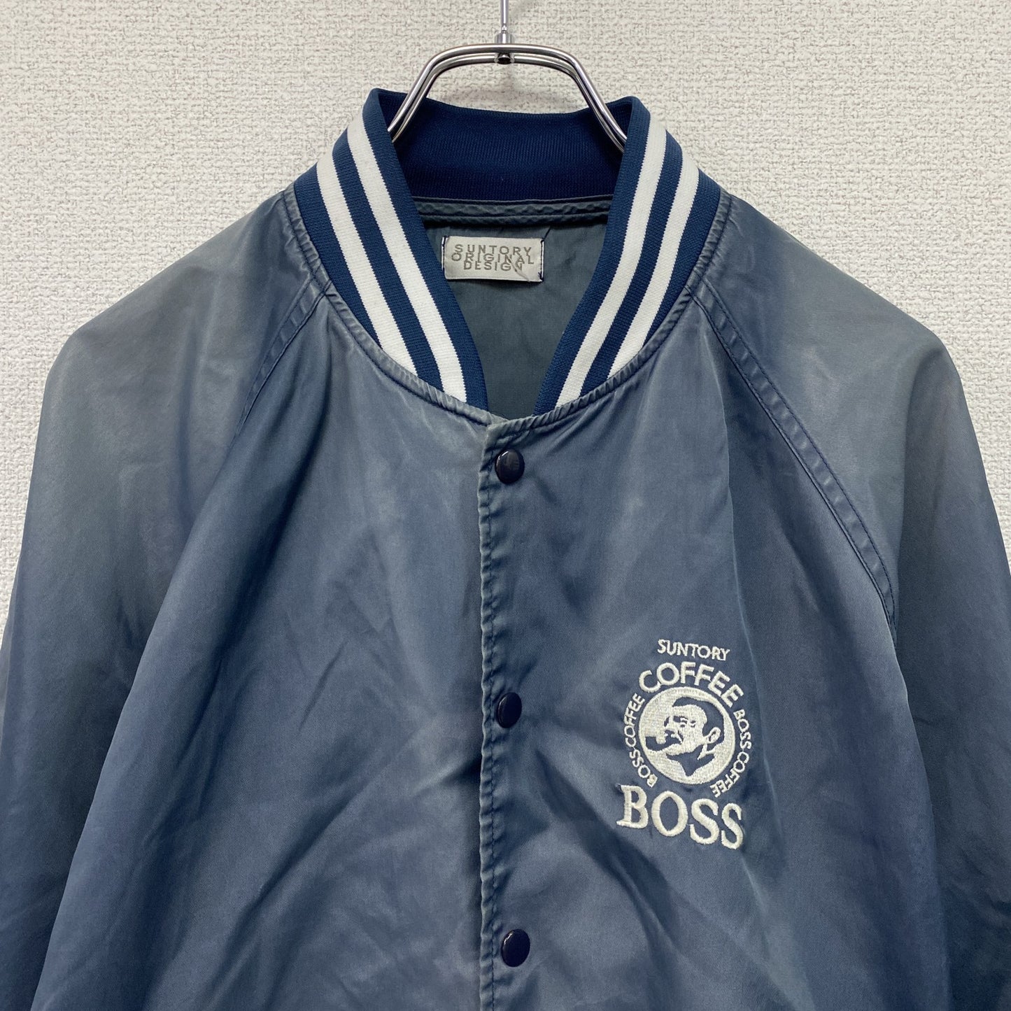 ～00s　SUNTORY　サントリー　BOSS　ボス　ボスジャン　スタジャン/スタジアムジャケット　非売品　企業ロゴ　紺　ネイビー