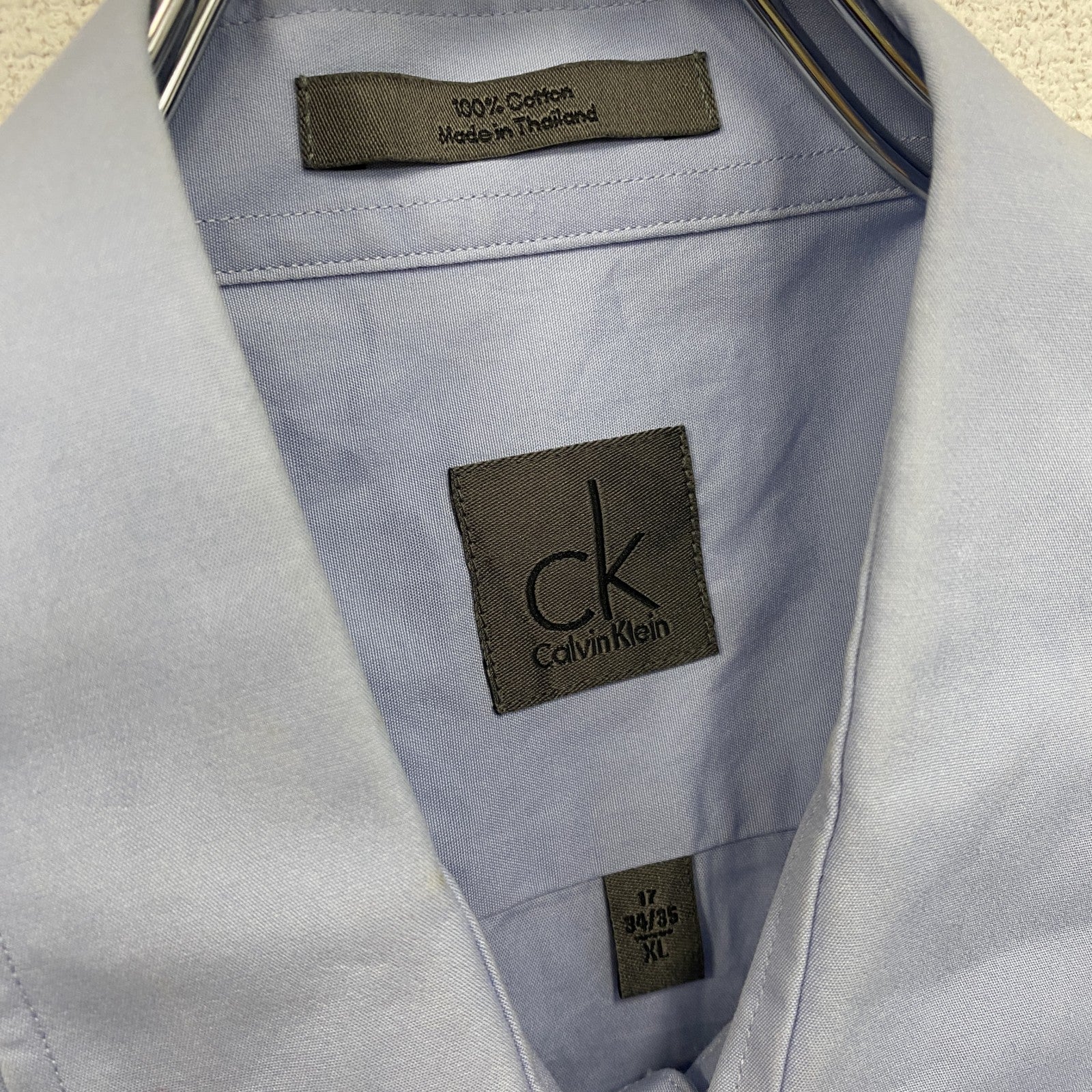 Calvin Klein　カルバンクライン　長袖シャツ　水色　ライトブルー　XLサイズ