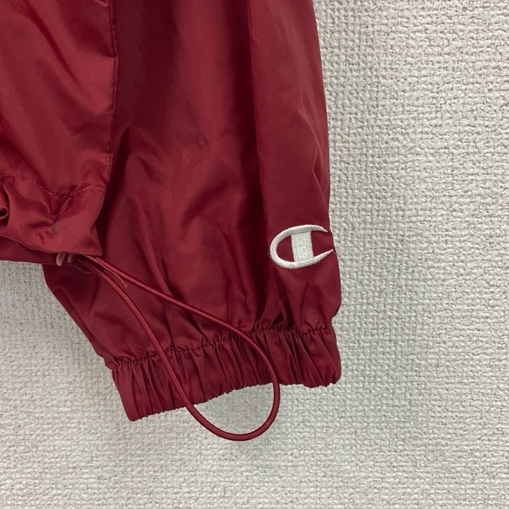 champion　チャンピオン　アノラックパーカー/フーディー　刺繍ロゴ　赤　レッド　Lサイズ