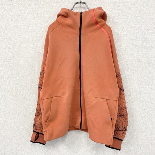 adidas　アディダス　フルジップスウェットパーカー/フーディー　オレンジ　4XOサイズ