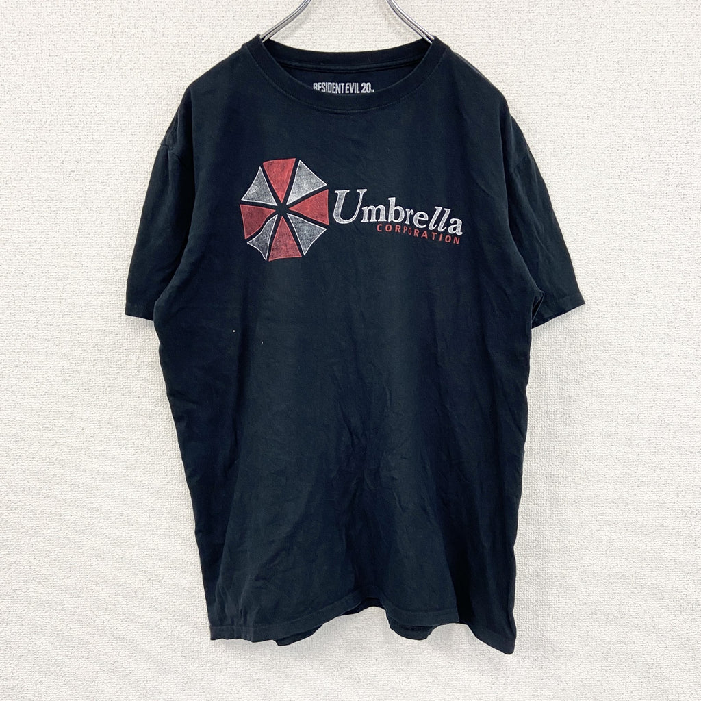RESIDENT EVIL　バイオハザード　アンブレラ　アンブレラ社　半袖ムービーTシャツ　黒　ブラック　Lサイズ