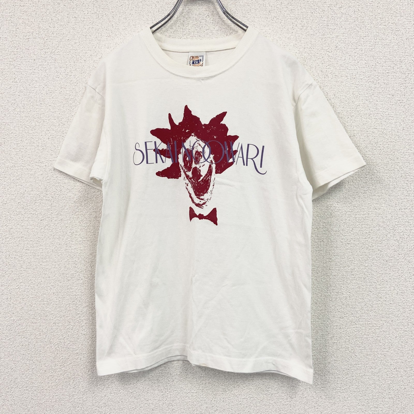 CROSS&STITCH　半袖バンドプリントTシャツ/バンT　SEKAI NO OWARI　2019Fes　白　Mサイズ