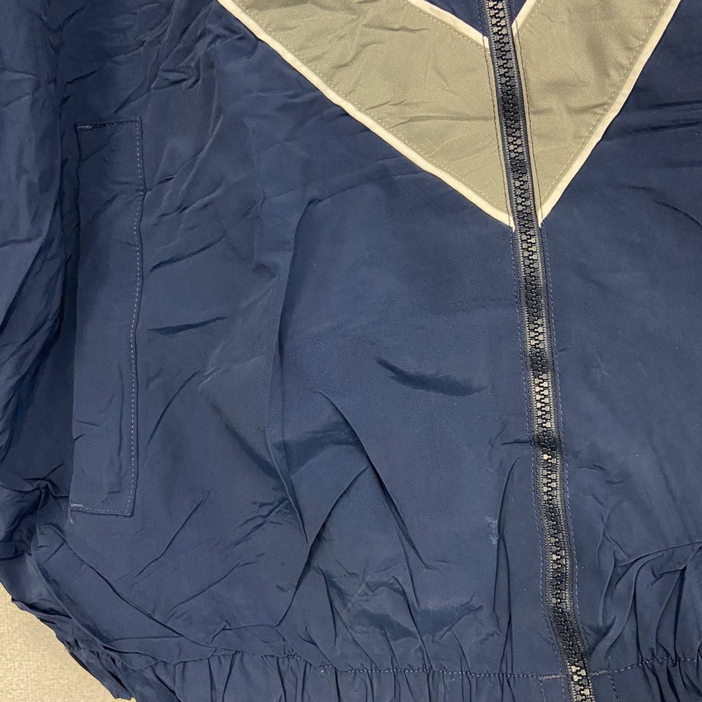 00s　U.S.AIR FORCE　PTU　トレーニングジャケット　ナイロンジャケット　米軍　青　ブルー　Lサイズ