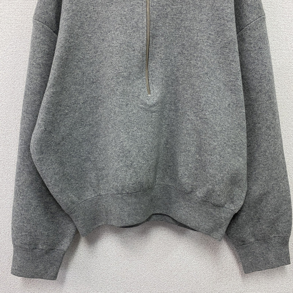 BEAUTY＆YOUTH　UNITED ARROWS　ユナイテッドアローズ　ハーフジップニットフーディ　灰色　グレー　フリーサイズ