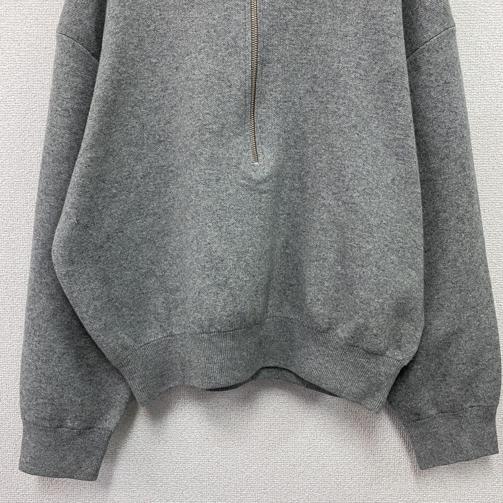 BEAUTY＆YOUTH　UNITED ARROWS　ユナイテッドアローズ　ハーフジップニットフーディ　灰色　グレー　フリーサイズ