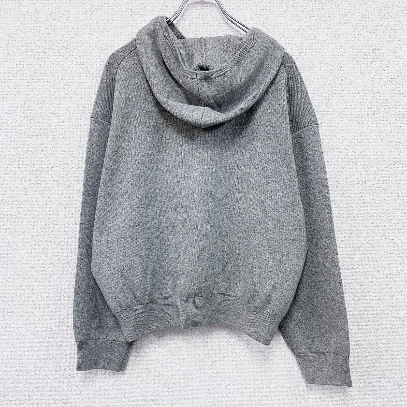 BEAUTY＆YOUTH　UNITED ARROWS　ユナイテッドアローズ　ハーフジップニットフーディ　灰色　グレー　フリーサイズ