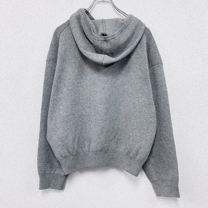 BEAUTY＆YOUTH　UNITED ARROWS　ユナイテッドアローズ　ハーフジップニットフーディ　灰色　グレー　フリーサイズ