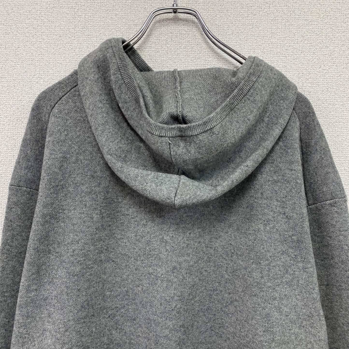 BEAUTY＆YOUTH　UNITED ARROWS　ユナイテッドアローズ　ハーフジップニットフーディ　灰色　グレー　フリーサイズ