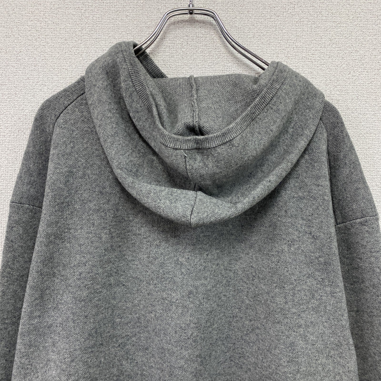 BEAUTY＆YOUTH　UNITED ARROWS　ユナイテッドアローズ　ハーフジップニットフーディ　灰色　グレー　フリーサイズ