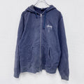 STUSSY　ステューシー　フルジップスウェットパーカー/フーディー　フェード　紺　ネイビー　Mサイズ