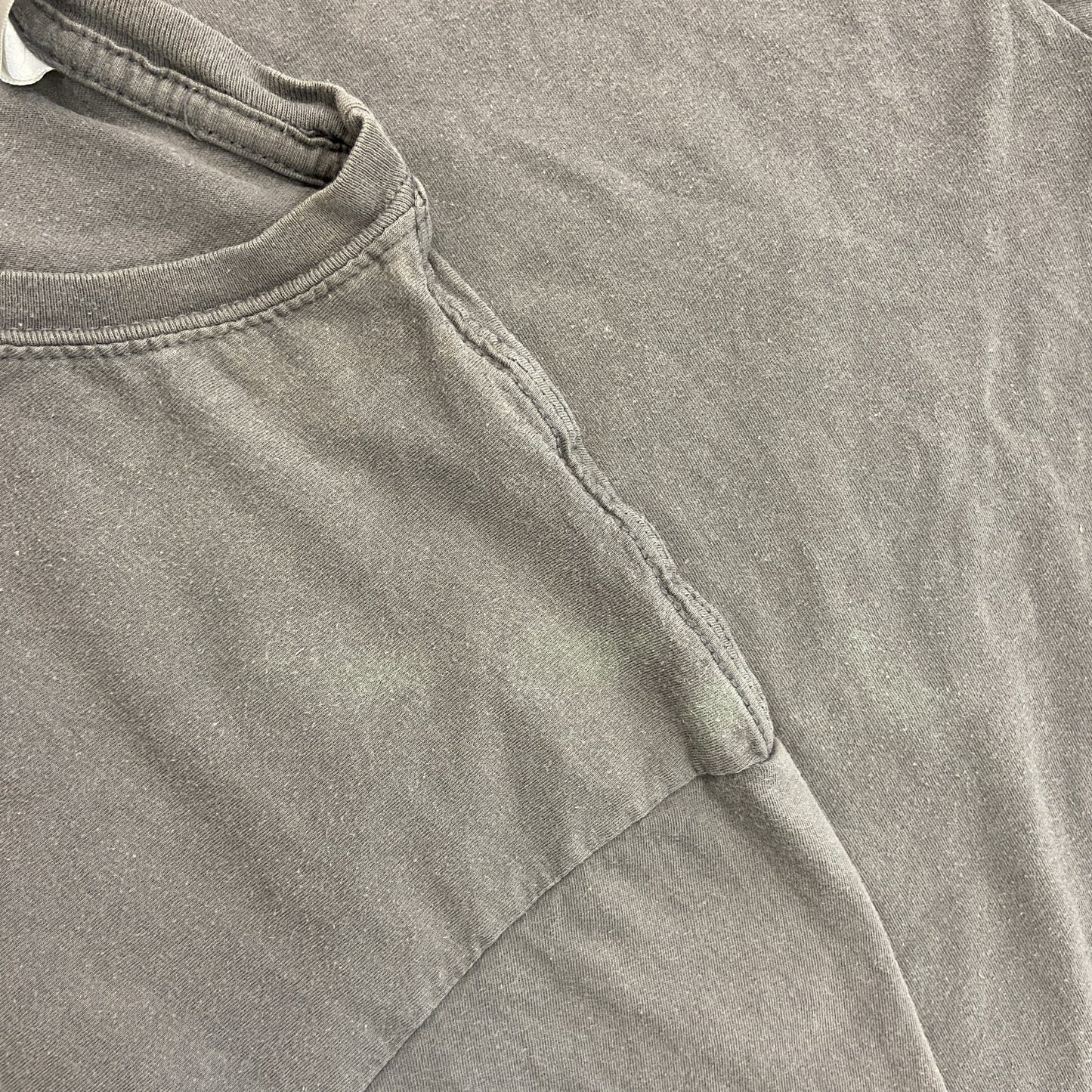 GILDAN　ギルダン　半袖プリントTシャツ　パロディT　灰色　グレー　Lサイズ