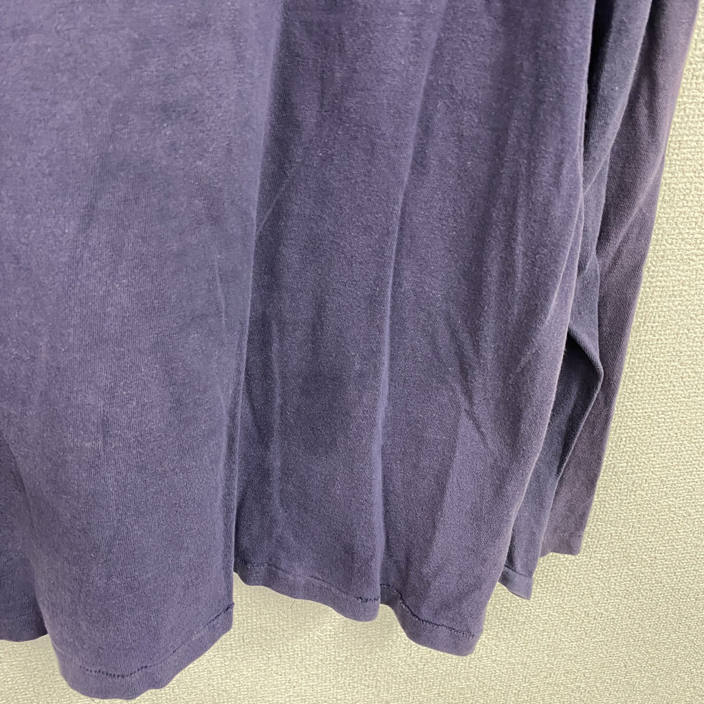 90s　Don Alleson Athletic　フットボールTシャツ/ロンT　ヴィンテージ　パープル　Mサイズ