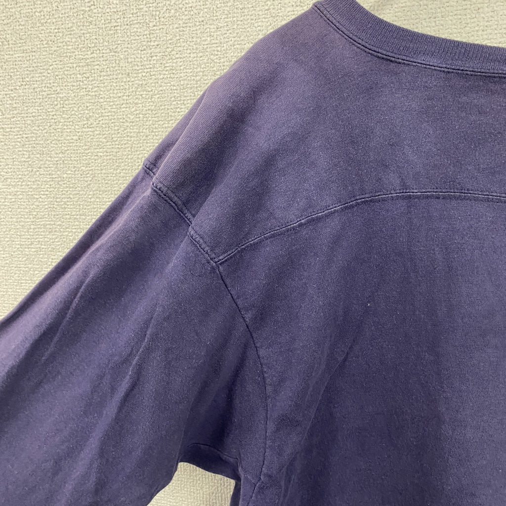 90s　Don Alleson Athletic　フットボールTシャツ/ロンT　ヴィンテージ　パープル　Mサイズ