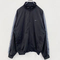 古着 used　～00s　NIKE　ナイキ　長袖トラックジャケット　フルジップジャージ　ワンポイントロゴ　黒　ブラック　Sサイズ