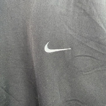 古着 used　～00s　NIKE　ナイキ　長袖トラックジャケット　フルジップジャージ　ワンポイントロゴ　黒　ブラック　Sサイズ